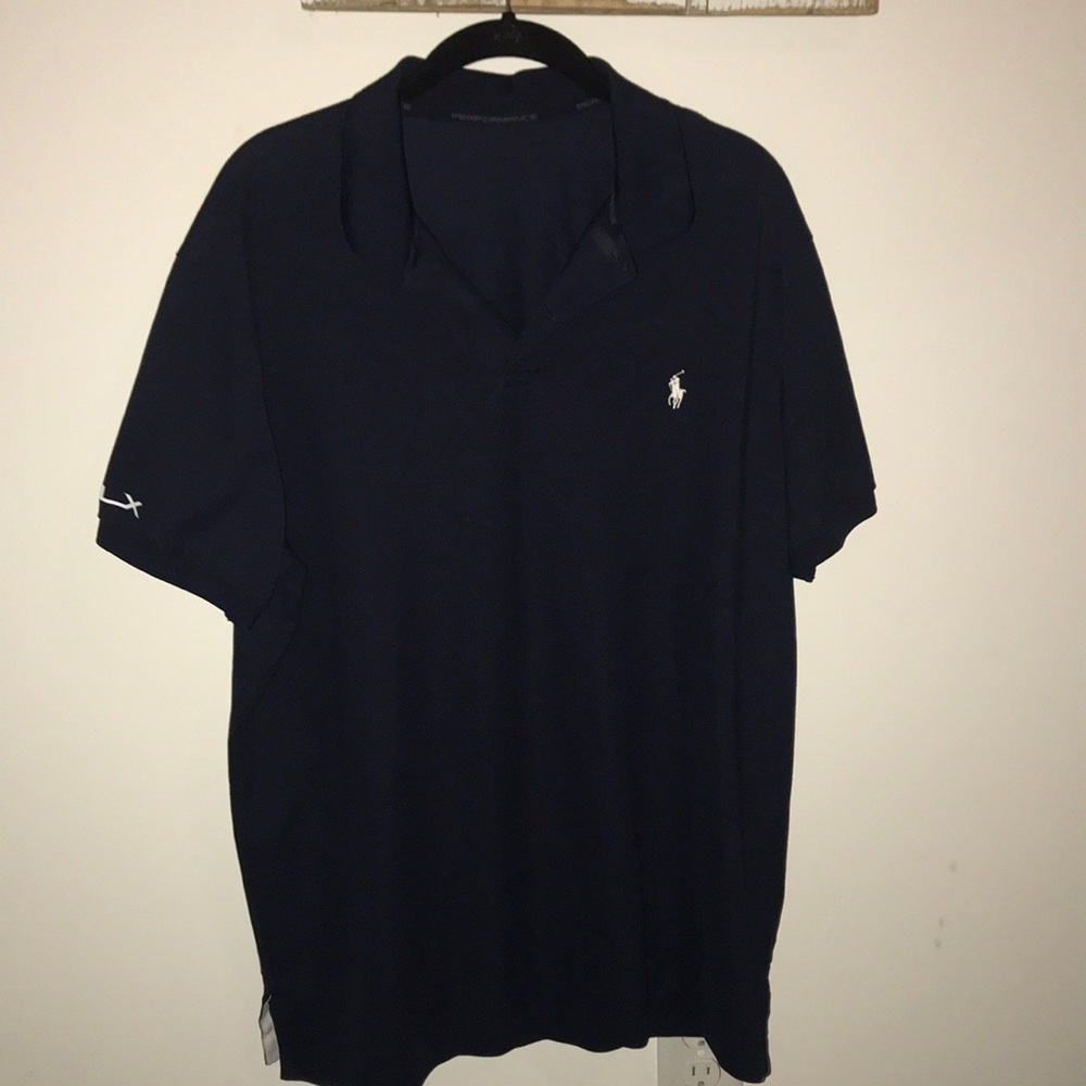 Men’s navy RLX golf polo